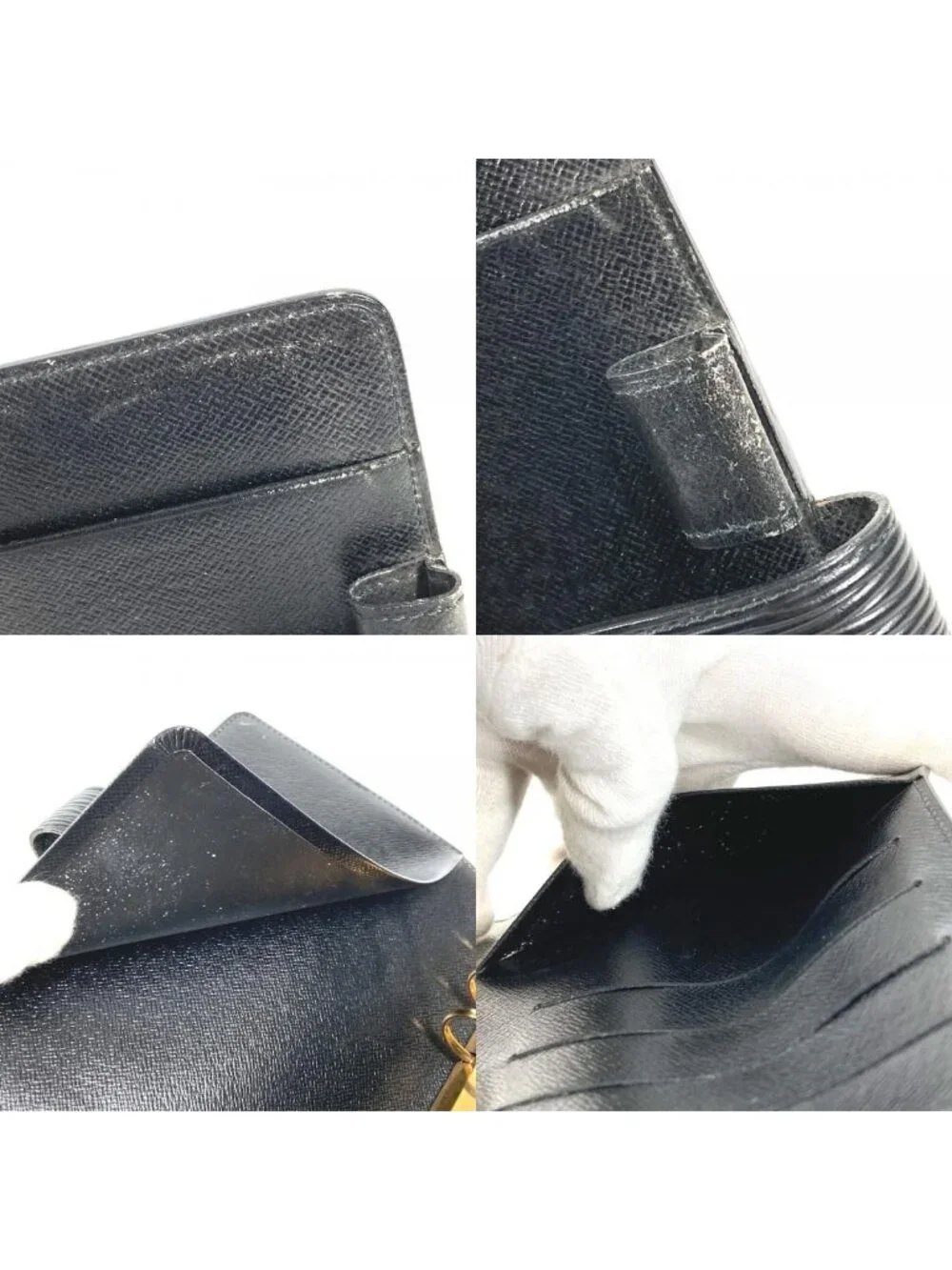 Louis Vuitton Notebook Cover Agenda MM Epi Leather Black